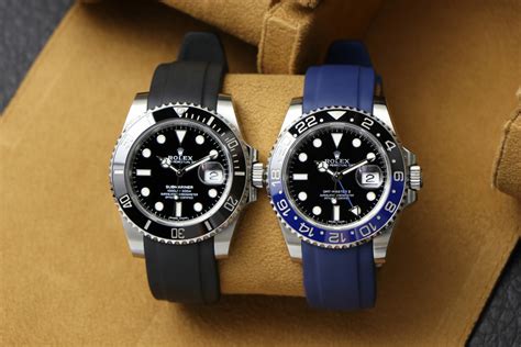 rolex submariner 41mm rubber strap|rolex submariner 2020 rubber strap.